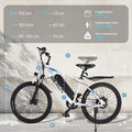 VARUN Electric Bike for Adults, 350W 20MPH Commuter Ebike with 36V Removable Battery, 24'' Electric Mountain Bike with Front Fork Suspension and Dual Disc Brakes