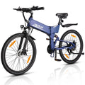 VARUN E Bikes for Men - Peak 500W Folding Electric Bike for Adults with 48V Anti-Theft Battery - Full Suspension Ebike for All Terrains Up to 25+MPH，60+ Miles