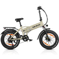 VARUN Folding Electric Bike - Ebikes for Adults Peak 500W Up to 40 Miles,13AH Removable Battery, Shock Absorber, and Pedal-Assist Level, Portable 20