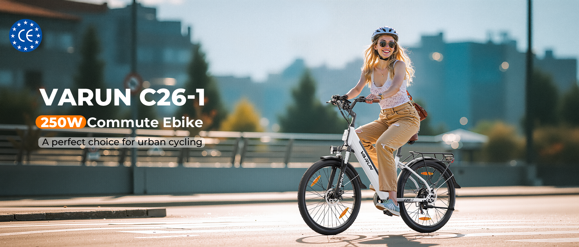 The VARUN C26-1 commute ebike is a perfect choice for urban cycling