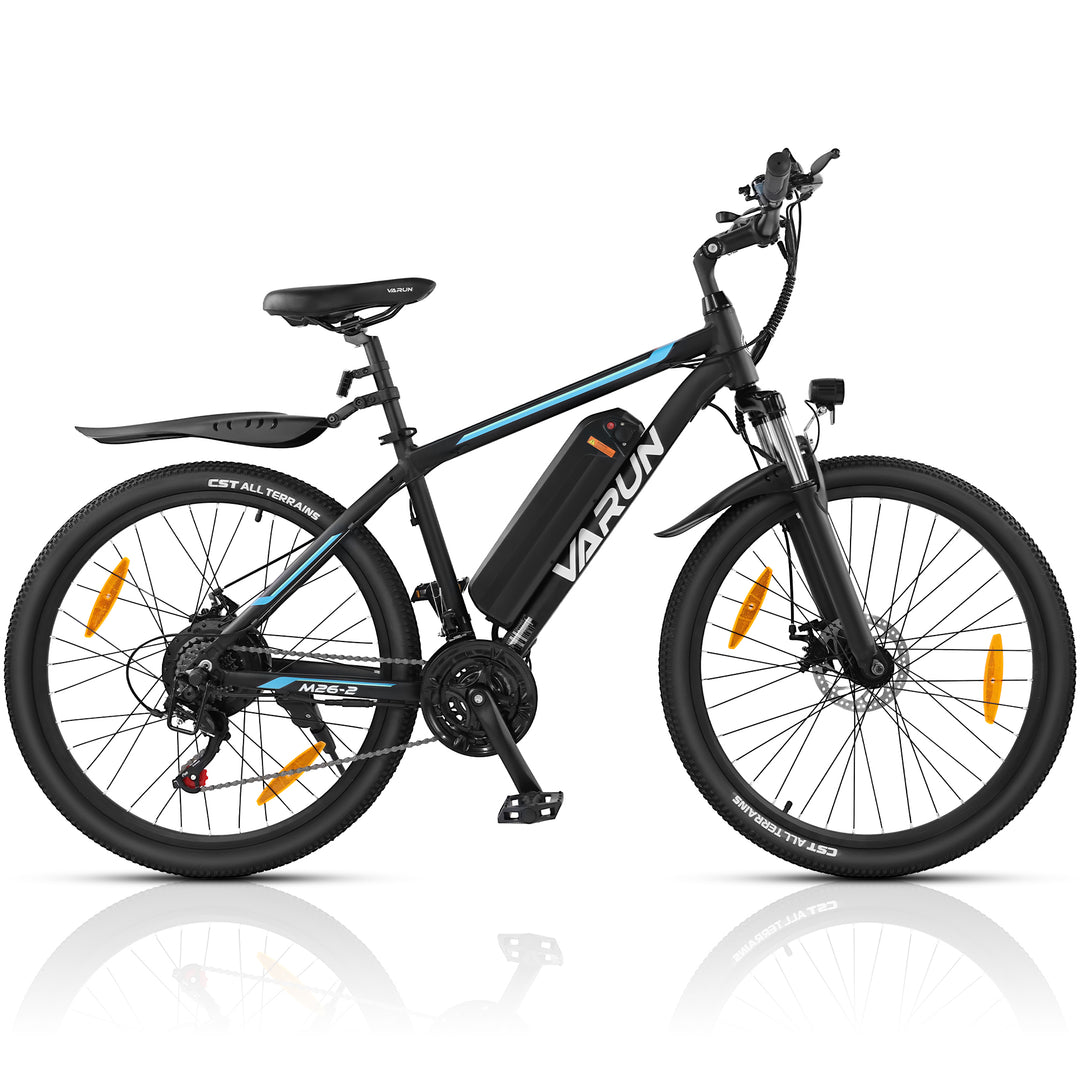 VARUN Electric Bike for Adults - 500W Electric Bike with 48V Removable Battery - 26" Electric Bicycle Up to 45 Miles 20 MPH with 21 Speed Gears&Dual Front Fork Suspensions