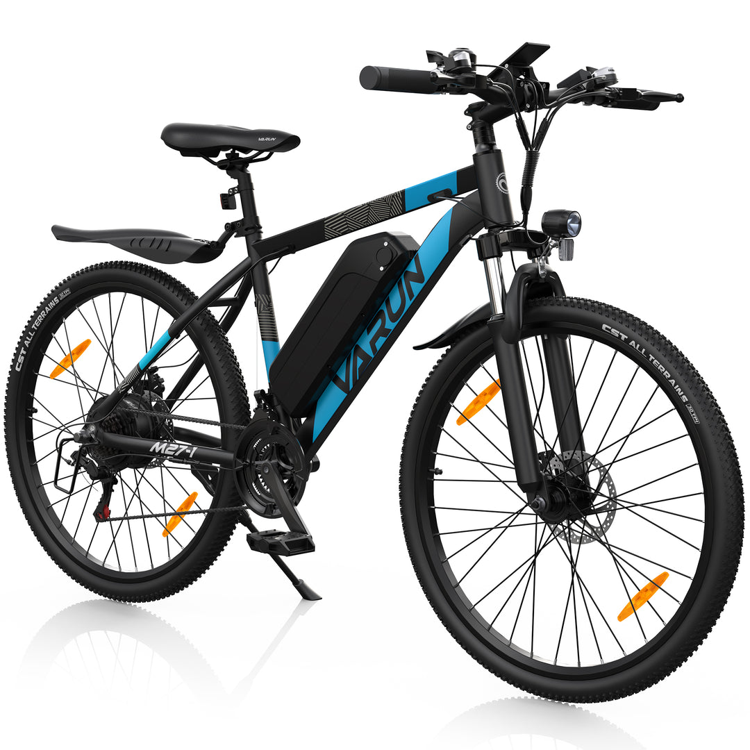 27.5" Wheel 21-Speed Mountain Electric Bike And USB Phone Charging 48V 13Ah 250W/500W Removable Battery Long Range For Adults - Varun Altus-Pro E-Bike