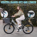 VARUN Electric Bike for Adults - 500W Electric Bicycle Up to 40 Miles, Removable Battery, 7-Speed, and Shock Absorber, Stylish 26