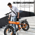 VARUN Folding Electric Bike for Adults - Peak 500W Fat Tire Electric Bike with 48V 13Ah Anti-Theft Battery - Full Suspension Ebike for All Terrains Up to 25+MPH, 60+ Miles