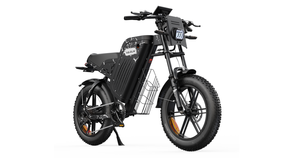 20" Fat-Tire Men's E-Bike with 48V 31.5A Battery, Up to 160 KM Range, 1000W 95Nm Motor, Full Suspension